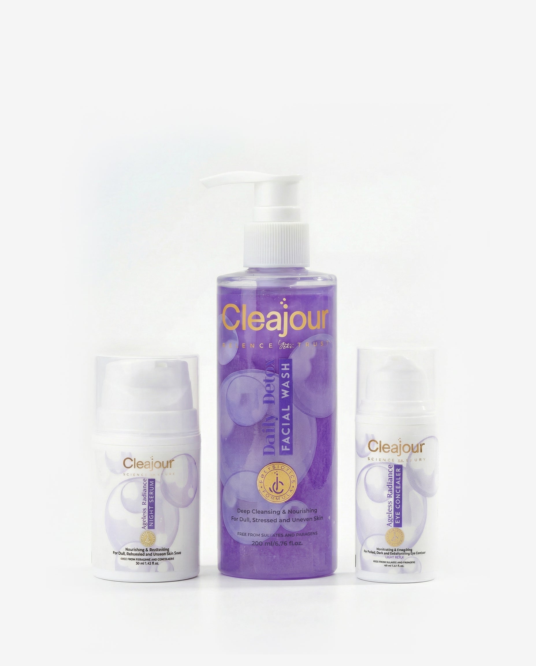 مجموعة العناية المتكاملة بالوجه والعينين