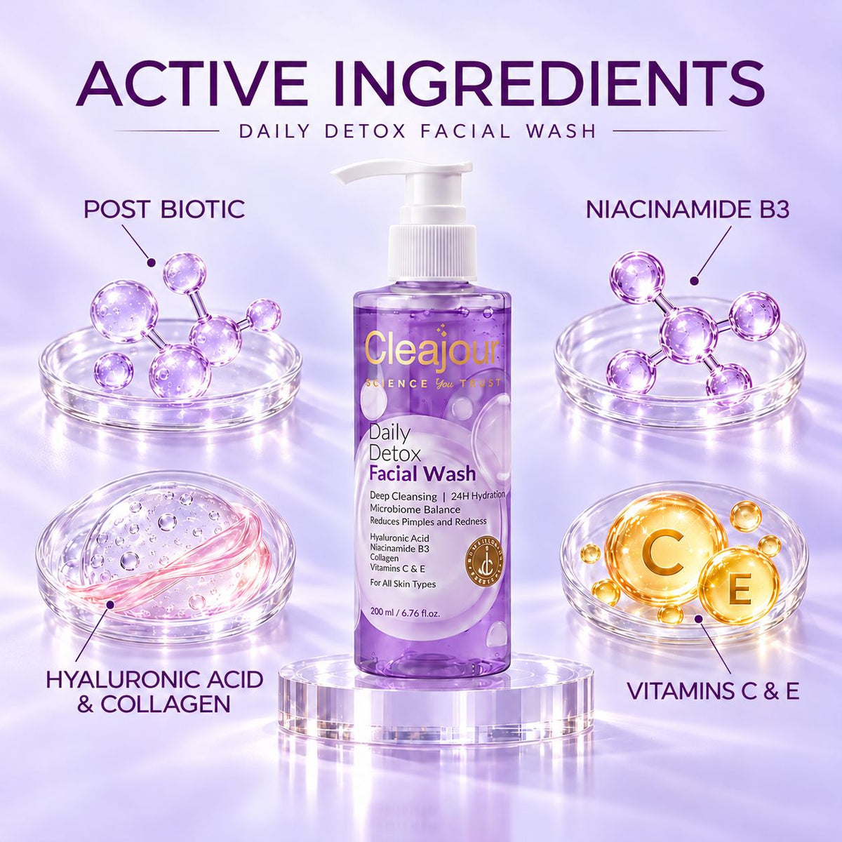 Cleajour Daily Detox Facial Wash