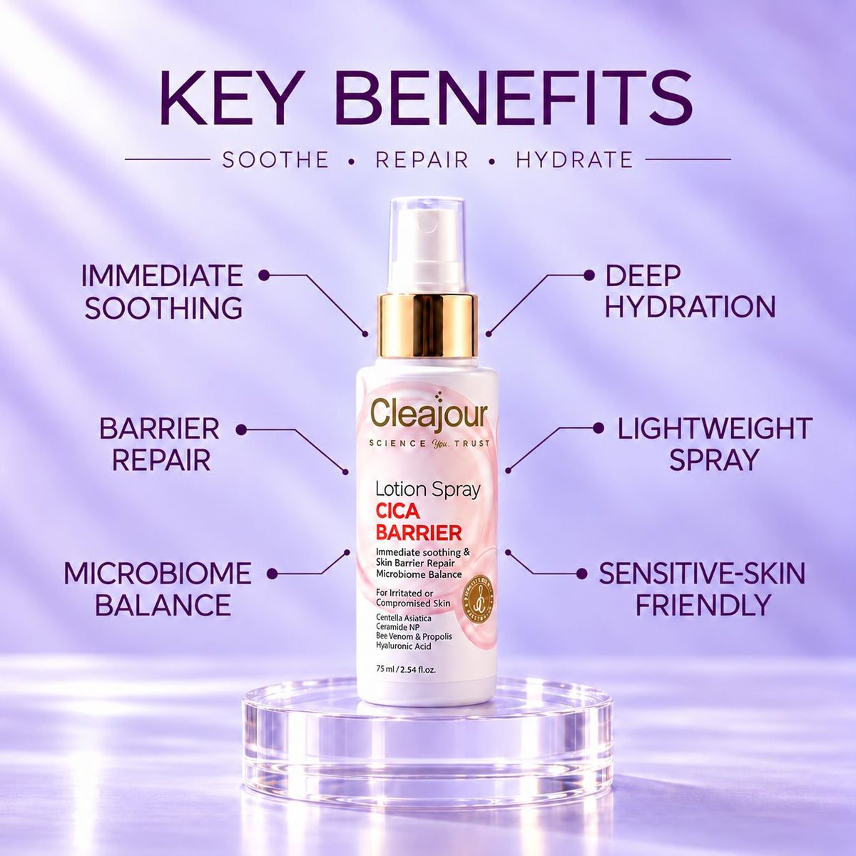 Cleajour Cica Barrier Lotion Spray