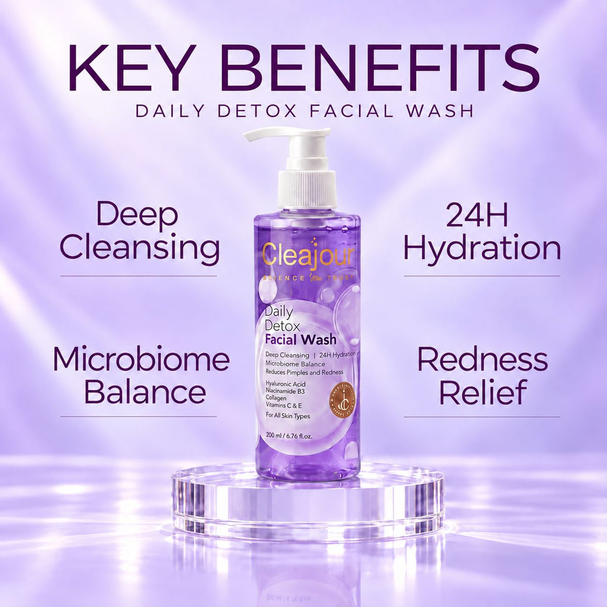 Cleajour Daily Detox Facial Wash
